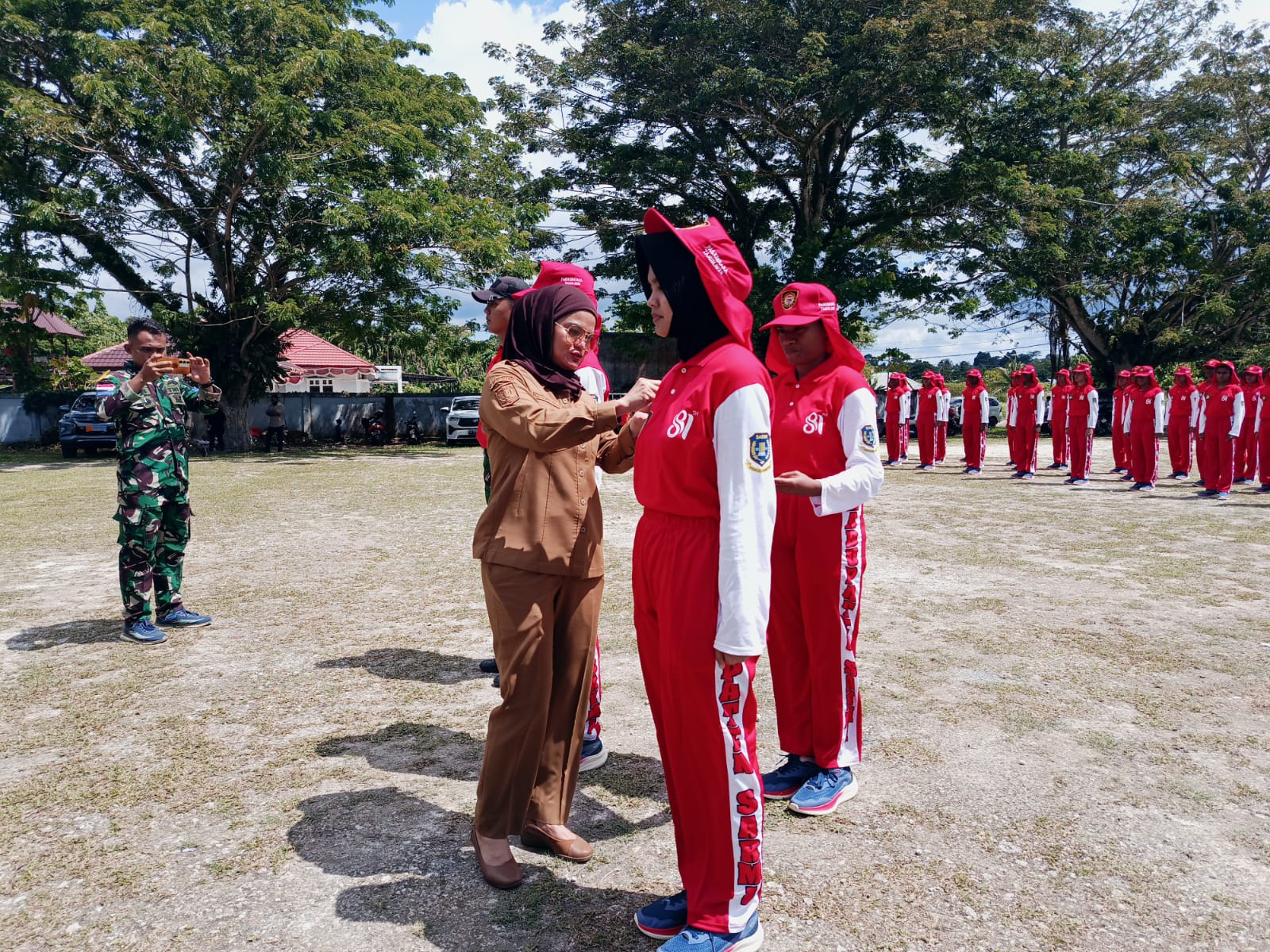 Wakil Bupati Sarmi Resmi Buka Pemusatan Pelatihan Paskibraka 2026, Tekankan Pentingnya Kekompakan