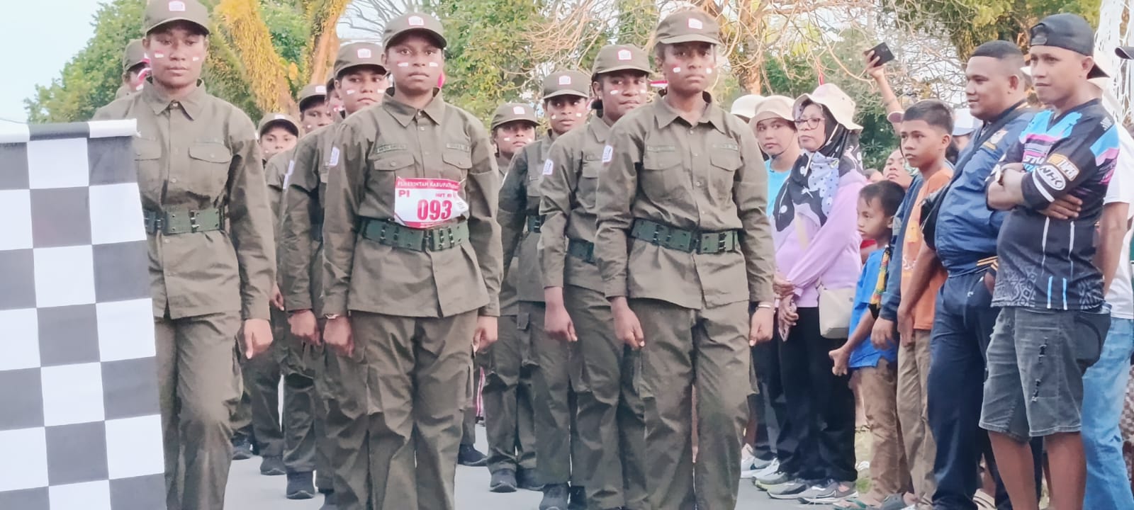 Semarak HUT ke-81 RI di Sarmi, 23 Regu Adu Kekompakan dalam Lomba Gerak Jalan