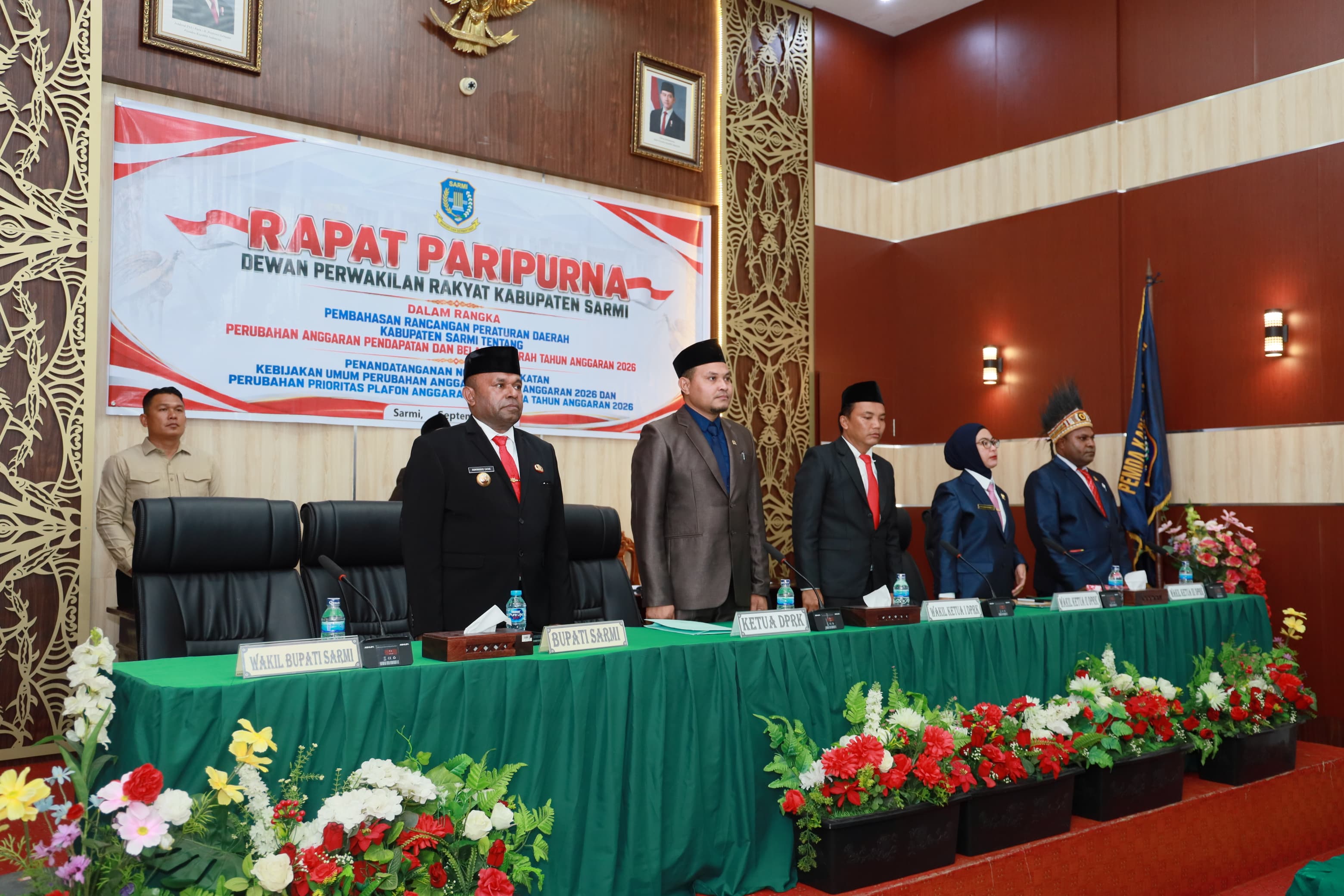 Bupati Sarmi Sampaikan Pengantar Nota Keuangan Perubahan APBD 2026